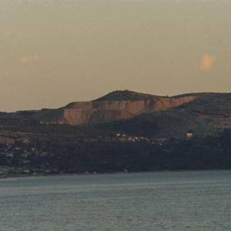 Nasip - ostatak kopa iznad Rovanjske izmjena pejsaža