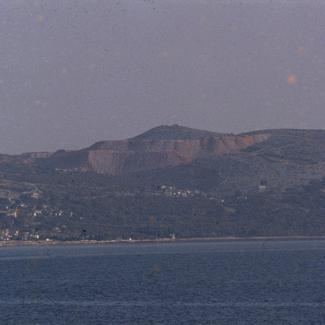 Površinski kop iznad Rovanjske kroz sumaglicu