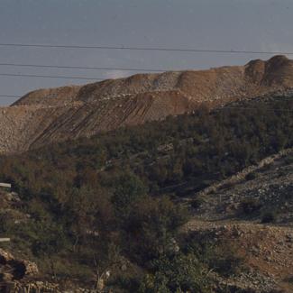 Površinski kop - izmjena pejsaža iznad naselja