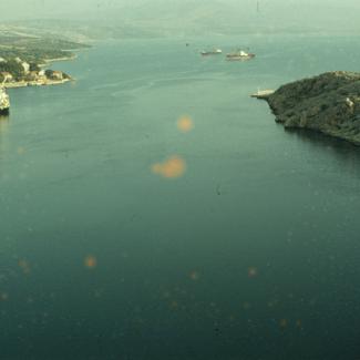 Izlaz iz Ždrila u Novigr. m. sa mosta