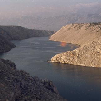 Masliničko Ždrilo gledano sa mosta
