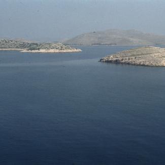 Kornatski otoci pogled sa svetionika Tajer prema jug.-ist.