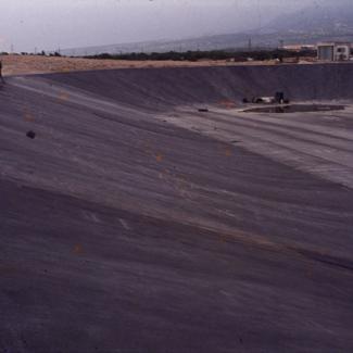 Dnevna taložnica; odvodna cijev; pored pumpne stanice