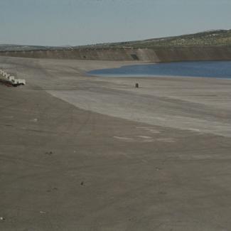 Zapadna taložnica pogled od jugo-ist. ugla; lijevo kolektor