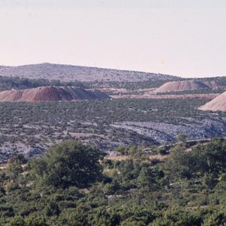 Izmjena pejsaža u kraškom području jugo-zap. od Obrovca