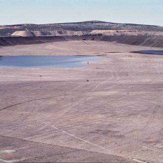 Pogled sa sjevernog ruba zapadnog bazena i izmjena pejsaža južno