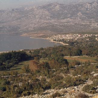 Rovanjska - s ceste od Zadra