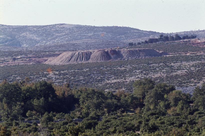 Nasip pored površinskog kopa izmjena pejzaža