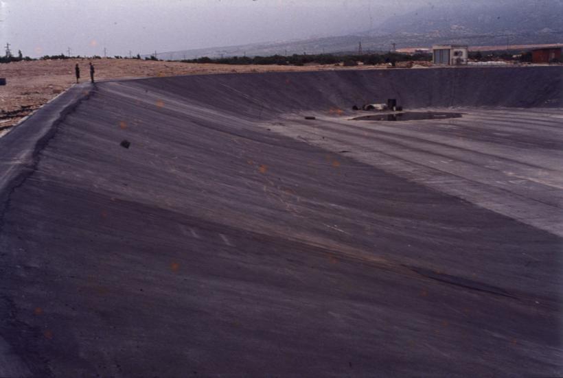 Dnevna taložnica; odvodna cijev; pored pumpne stanice