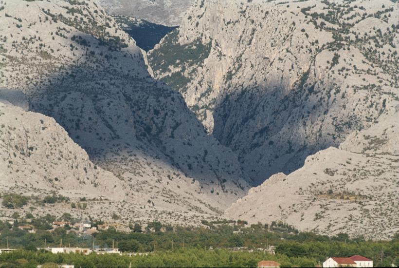 Velika Paklenica pogled s mora