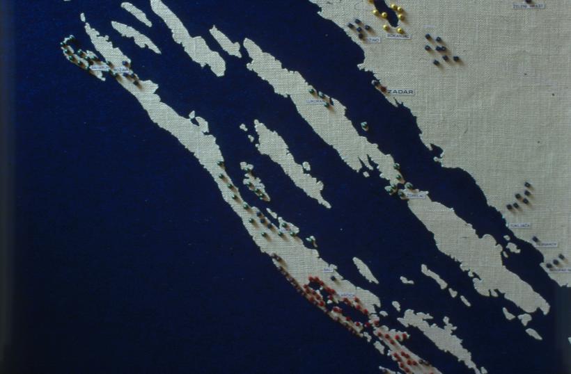 Detalj karte zaštićenih objekata na području Zadra