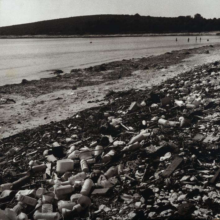 Sakarun - zagađenje plastikom i mazutom