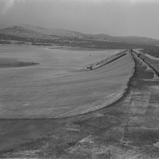 Istočna manja taložnica gledana sa zap. ugla pregradnog zida