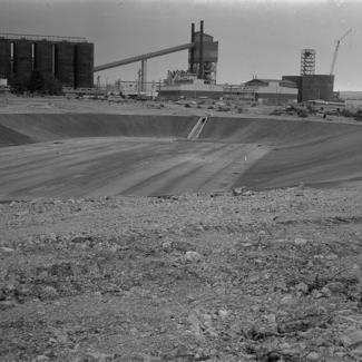 Dnevna taložnica gledana prema tvornici